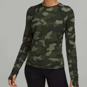 Lululemon It's Rulu Run Long Sleeve Camouflage Shirt 8